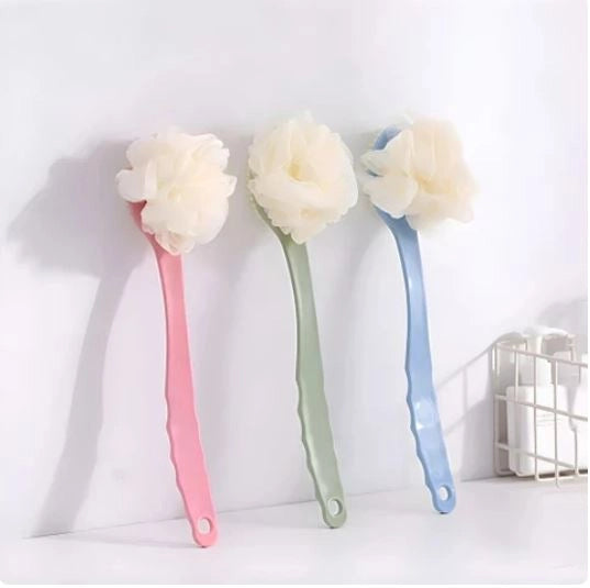 Body Bath Brush With Deep Cleaning and Loofah Long Handle (Pack of 2)