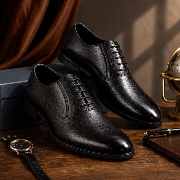 Men's Textured Leather Formal  Shoes