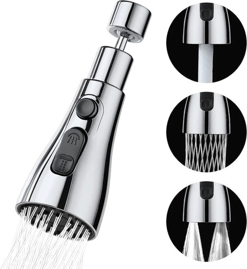360° Rotating Tap Extender with 3 Water Flow Modes